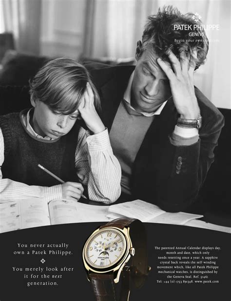 patek philippe tagline|patek philippe geneve watch ad.